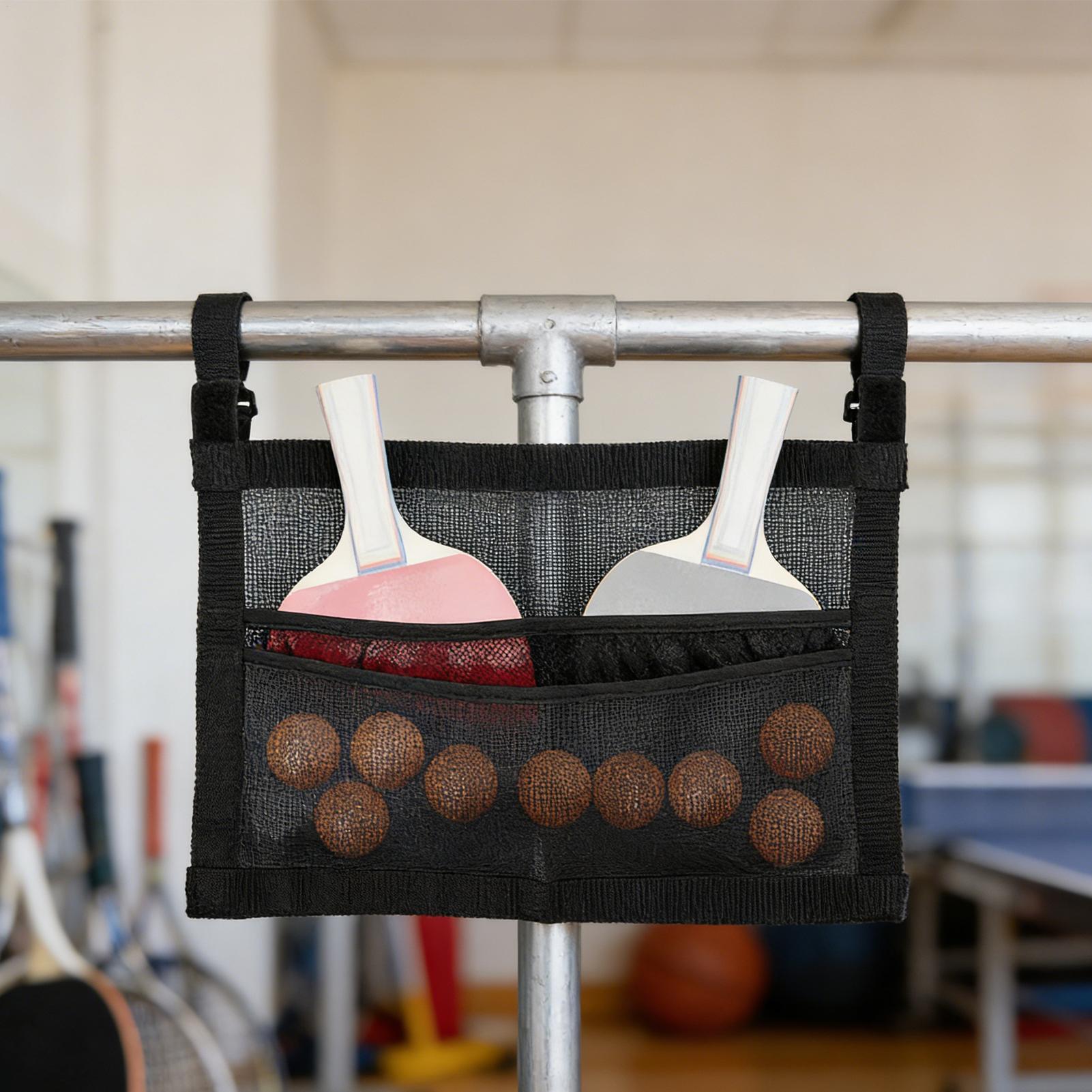 Table Tennis Or Tennis Table - ที่เก็บลูกปิงปองแบบตาข่าย ความจุขนาดใหญ่ สำหรับจัดเก็บลูกปิงปอง ติดผนังหรือใต้โต๊ะ สำหรับฝึกซ้อม