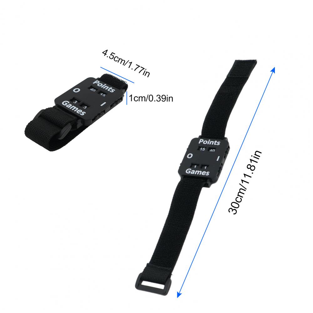Wristband Ping Pong - นาฬิกานับคะแนนเทนนิสพร้อมสายรัดข้อมือปรับได้ พกพาสะดวก ใช้ได้กับกีฬาพิกเคิลบอล แพเดิล ปิงปอง กอล์ฟ