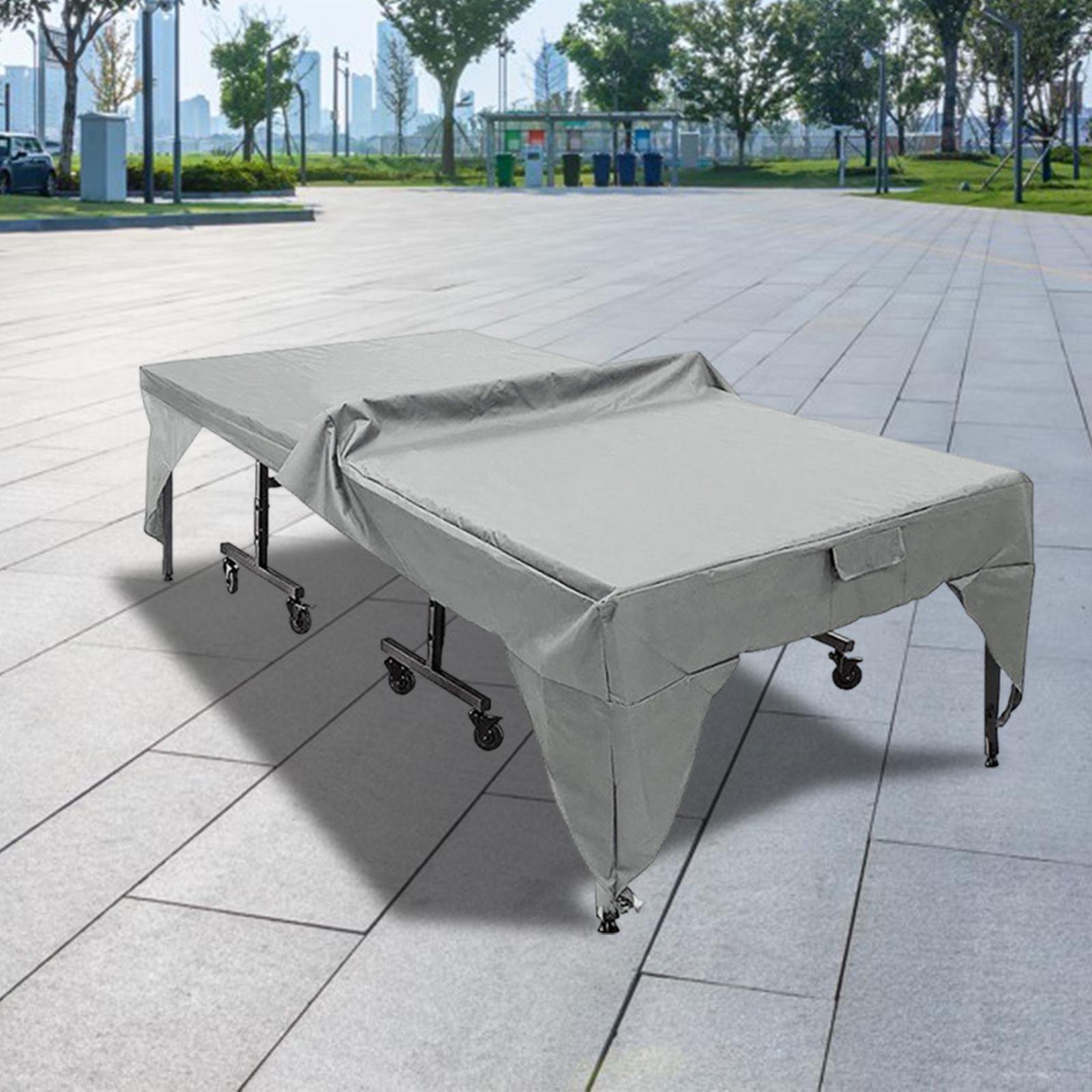Table Tennis Or Tennis Table - ผ้าคลุมโต๊ะปิงปองสำหรับใช้งานกลางแจ้งแบบหนาพิเศษ กันน้ำ ผลิตจากผ้า Oxford 600D สำหรับป้องกันโต๊ะเทนนิส