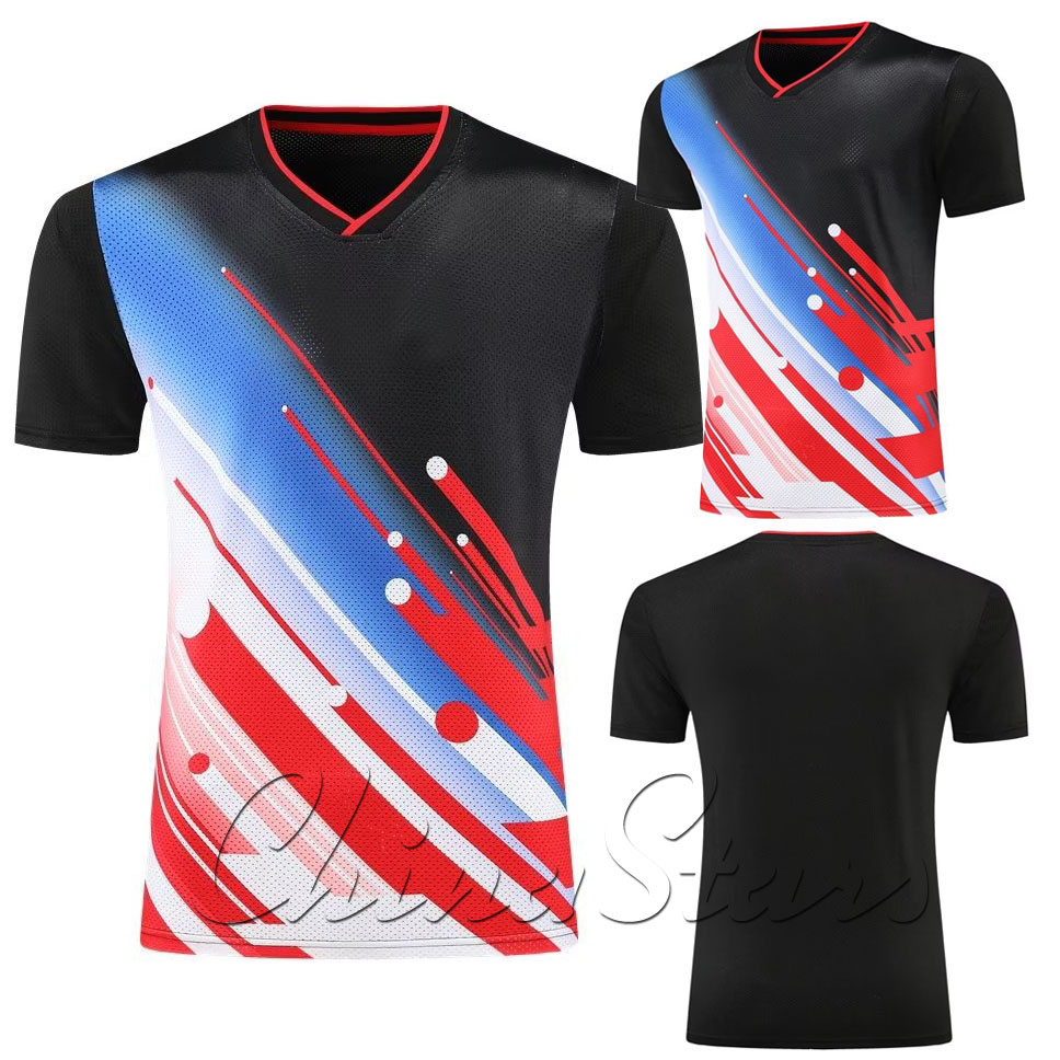 เสื้อเจอร์ซีย์ลายกีฬาปิงปองสำห - Table Tennis Usa Team บทวิจารณ์และราคา