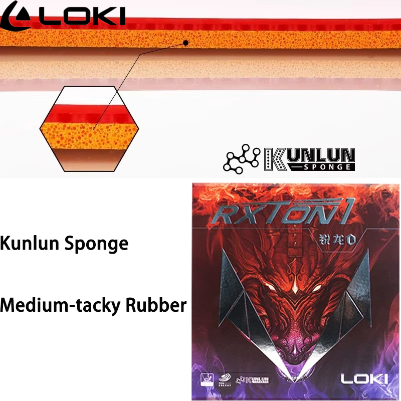 แผ่นยางปิงปอง LOKI RXTON 1 Sti - Table Tennis Or Tennis Table บทวิจารณ์และราคา